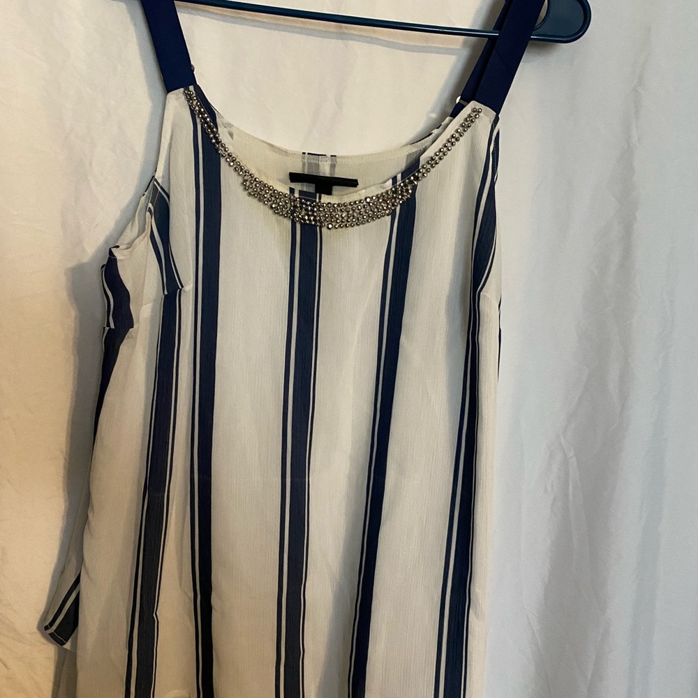 Women's slightly worn embellished tank top. Size 14